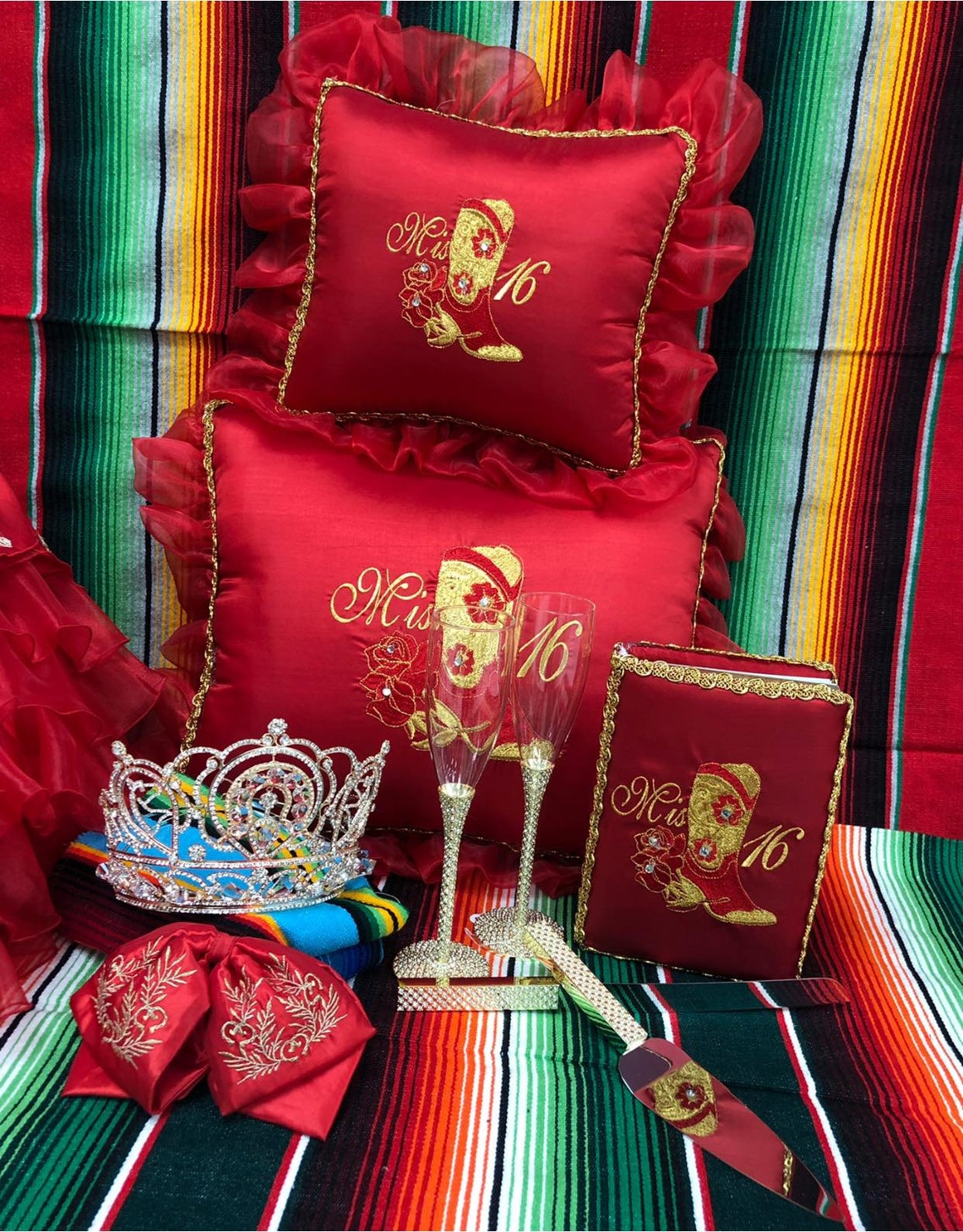 Set De Cojines Para Quinceanera/custom Made Pillow Set/ Set De Etsy