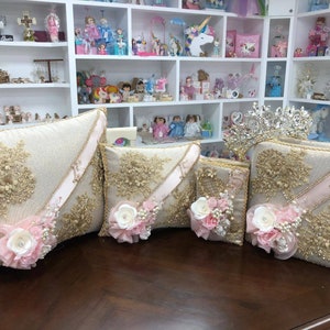Set de Cojines para Quinceanera/Custom made Pillow Set/ Set de Cojines para Quinceanera Custom Sweet Sixteen Set Quinceanera Pillow Set
