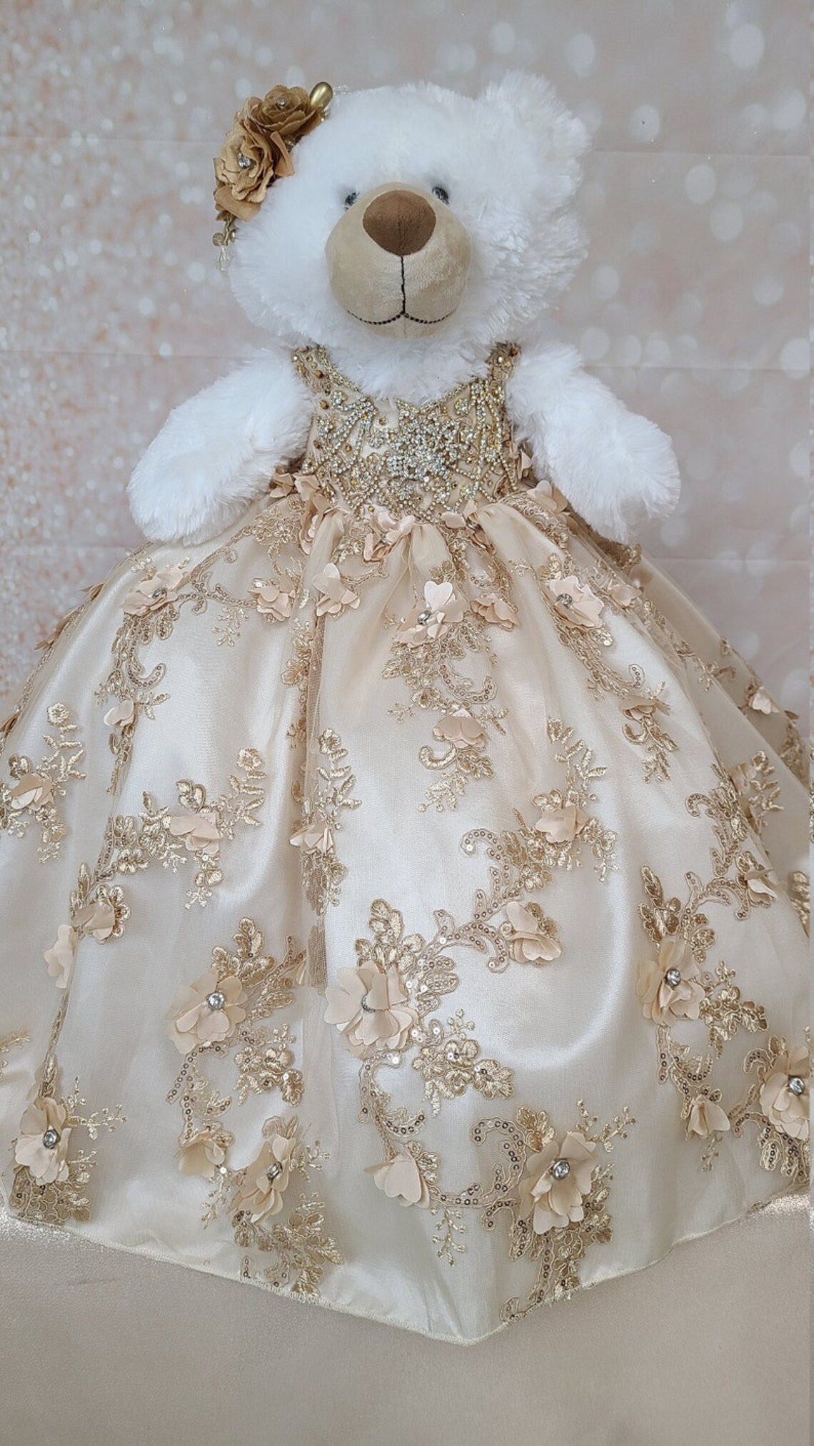 Personalized Quinceanera Teddy Bear Dress Custom Made Teddy - Etsy