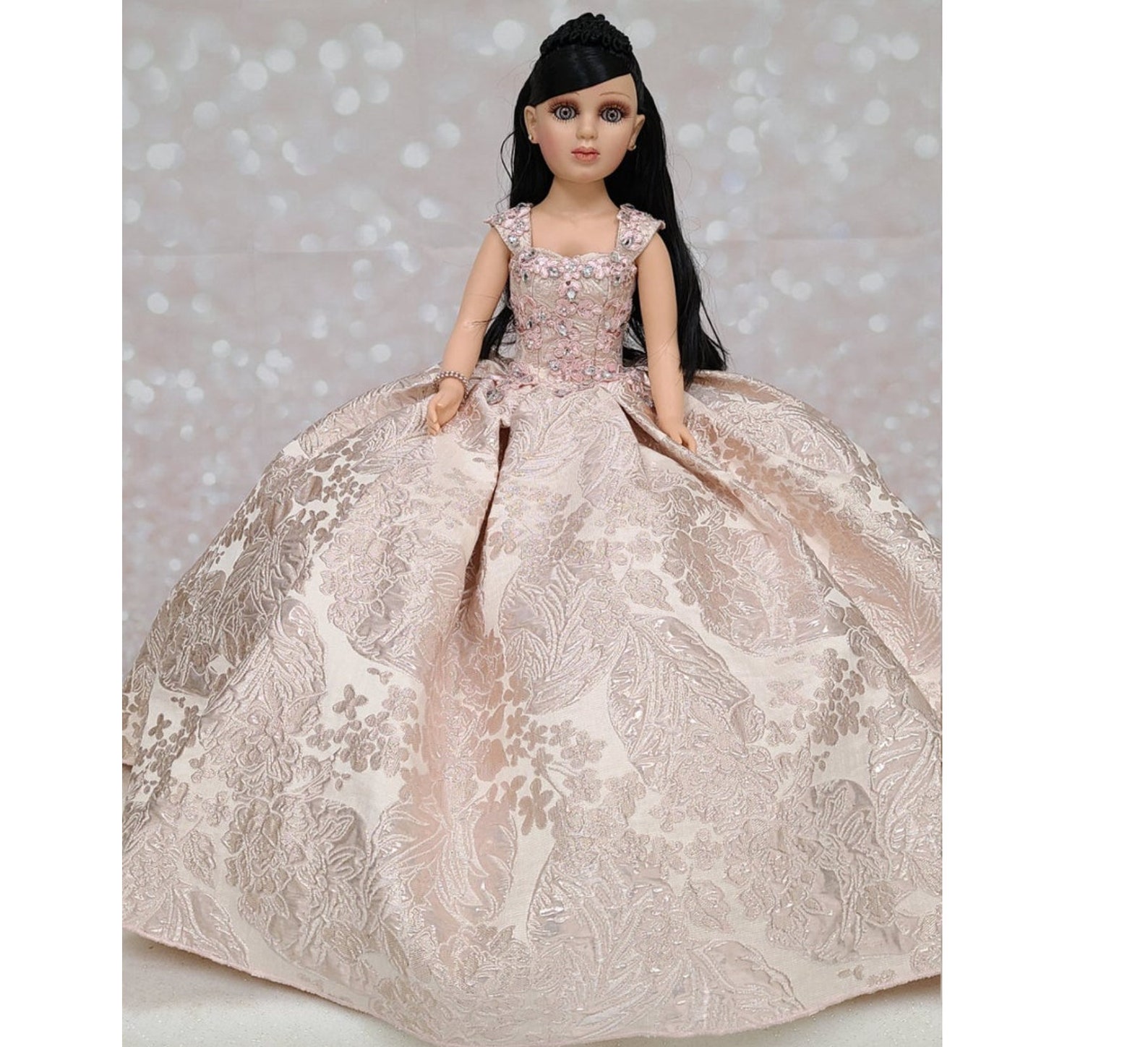 24 Personalized Quinceanera Doll Dress Custom made Doll Etsy