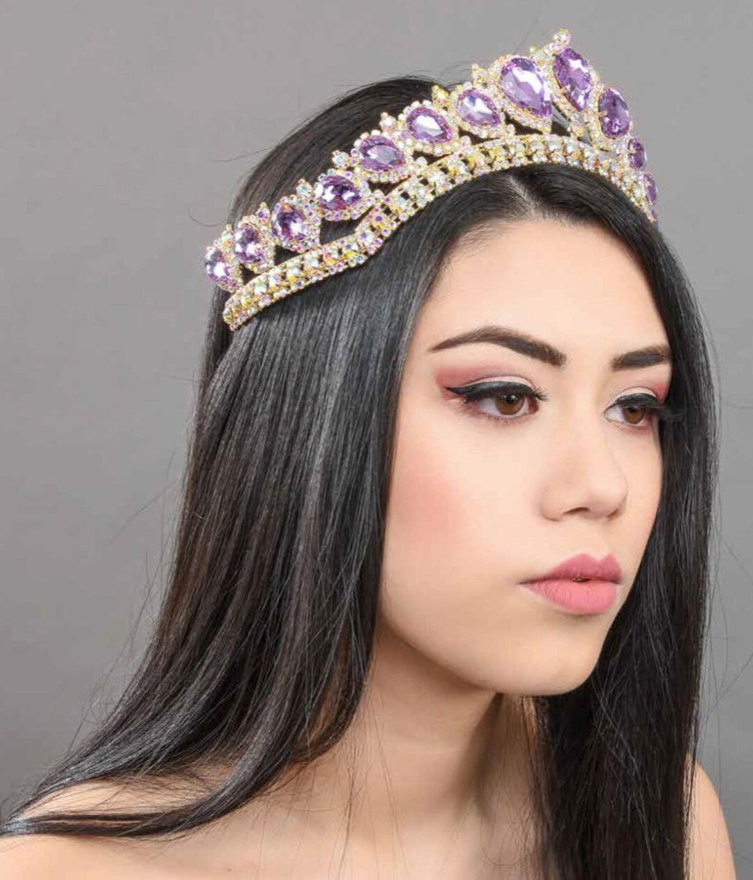 Quinceanera Tiara, Crystal Tiara, Crown, Headpiece, Bridal Tiara