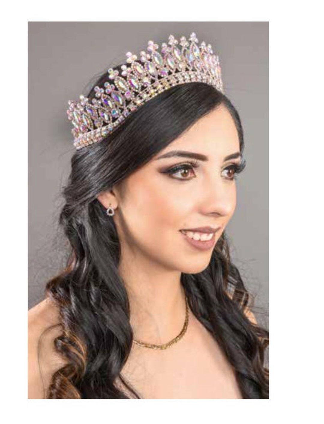 Quinceanera Tiara, Crystal Tiara, Crown, Headpiece, Bridal Tiara