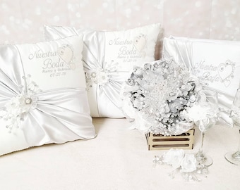 Custom Made Wedding Pillow Set/Personalizado Set de Cojines para Boda/Cojines para Boda, Pillow Set, Cojines de Boda