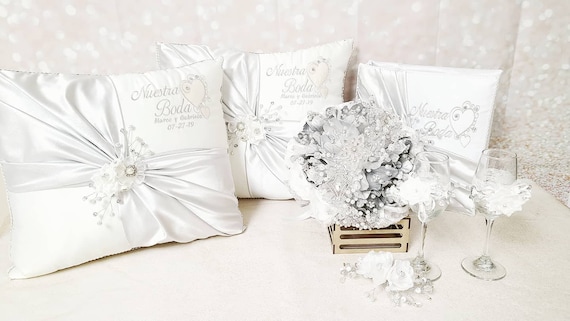 Custom Made Wedding Pillow Set personalizado Set De Cojines Para Boda cojines Para Boda Pillow Set Cojines De Boda Etsy