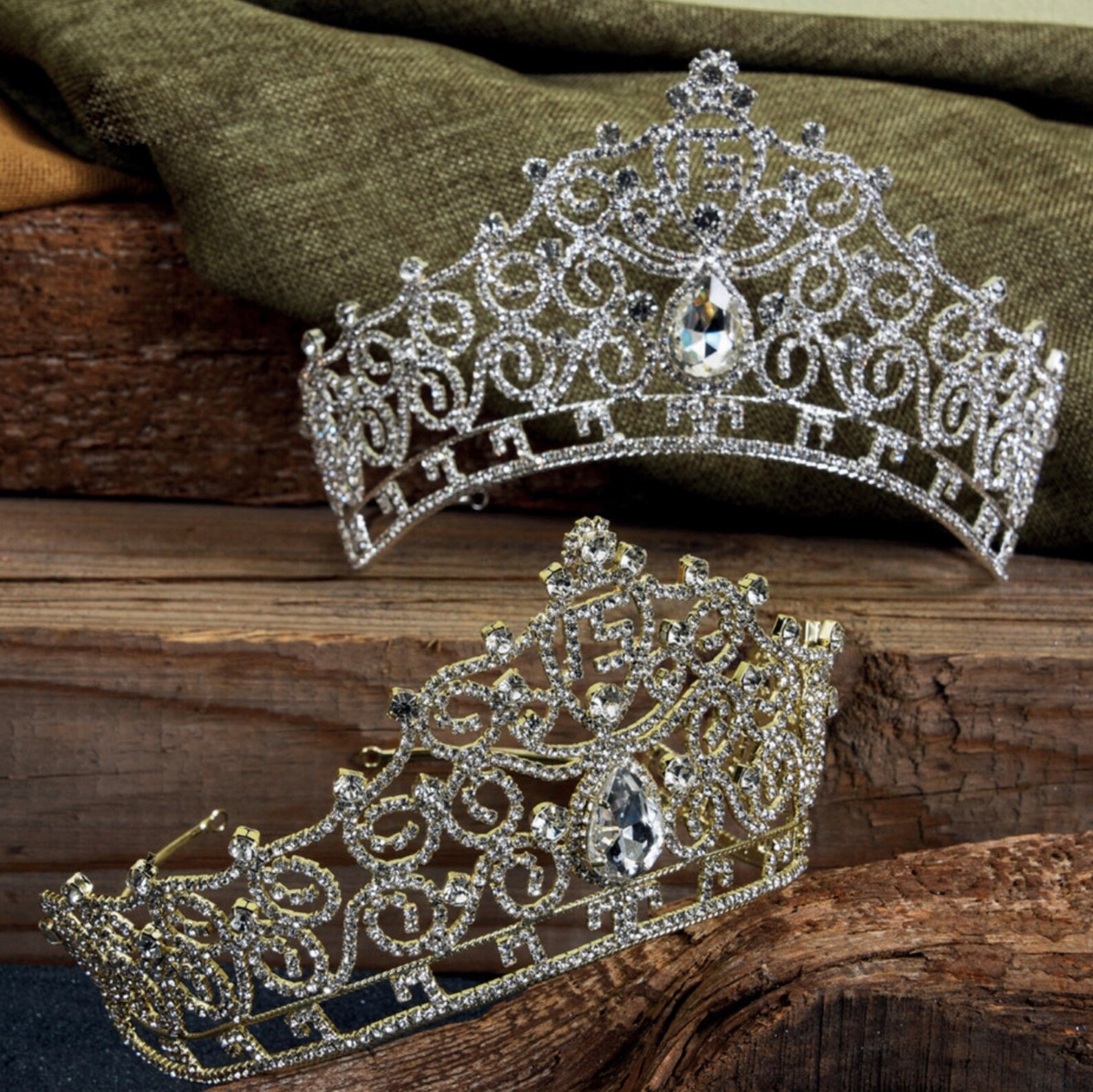 Quinceanera Tiara Crystal Tiara Crown Headpiece Bridal Etsy