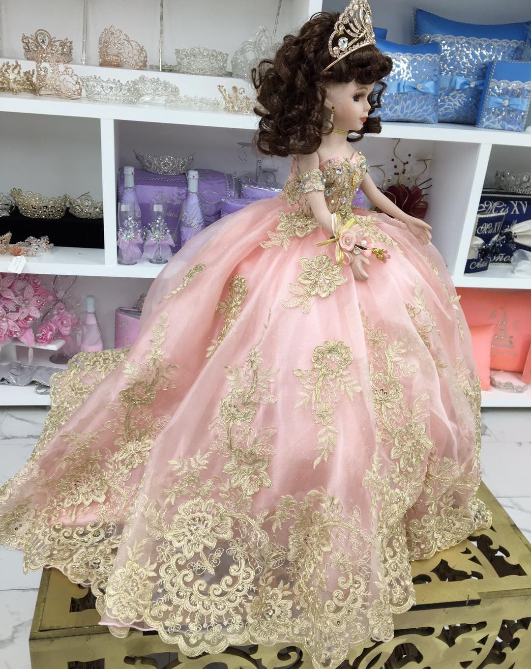 24 Personalized Quinceanera Doll Dress Custom made Doll Etsy