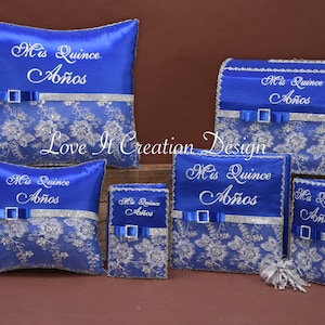 Set de Cojines para Quinceanera/Custom made Pillow Set/ Set de Cojines para Quinceanera Custom Sweet Sixteen Set Quinceanera Pillow Set