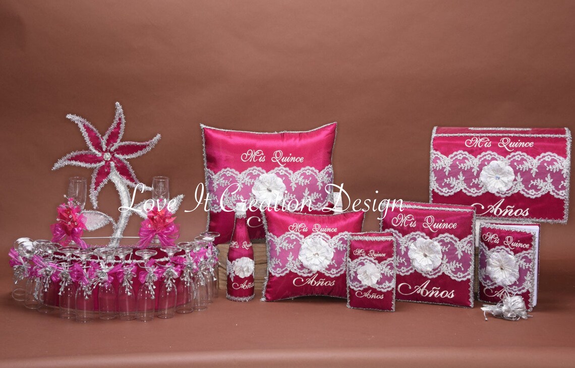 Set De Cojines Para Quinceanera/custom Made Pillow Set/ Set De Etsy