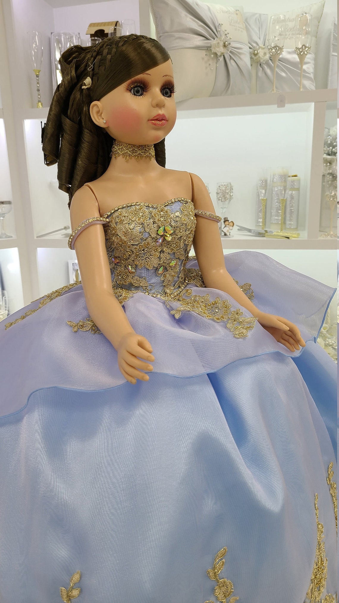 24 Personalized Quinceanera Doll Dress Custom made Doll Etsy