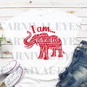 Delta Sigma Theta| I am Elephant Art| Divine 9| Word Art| HBCU| 1913| Greek Life| Soror| Redz| J13