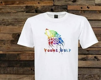 WOLF SHIRT - HOWLING Wolf Shirt - Animal T Shirt - Young Wolf - #ShopYoungWolf- Animal Lover Gift - Comfort Colors Shirt