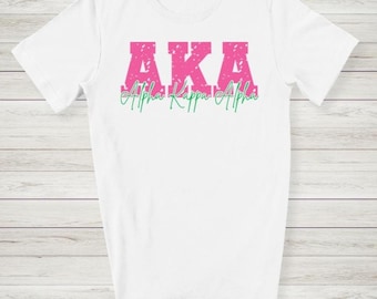 Since 1908   Custom AKA Gift | Soror Gift | Pink and Green Gift for Soror| Alpha Kappa Alpha |AKA Shirt| Sorority Gift|D9