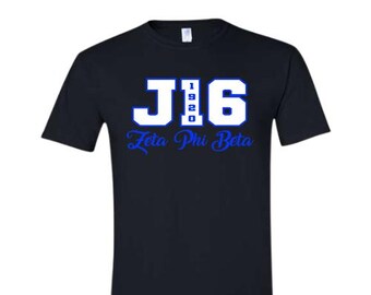 Zeta Phi Beta T-Shirt | 1920 Blue & White Paraphernalia