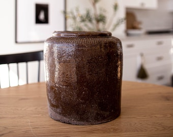 Vintage Brown Pot One-of-a-Kind Found Vintage Luxe B Co.