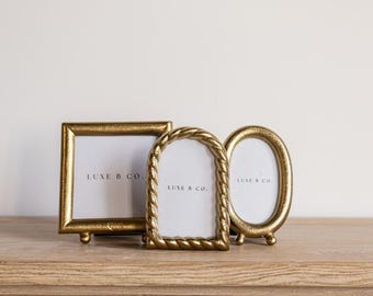 Brushed Brass Photo Frame
