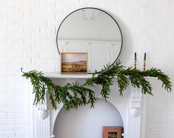 Norfolk Pine Garland Real Touch Christmas Holiday fireplace mantel Garland Front Door Garland Stair Banister Garland Table Runner