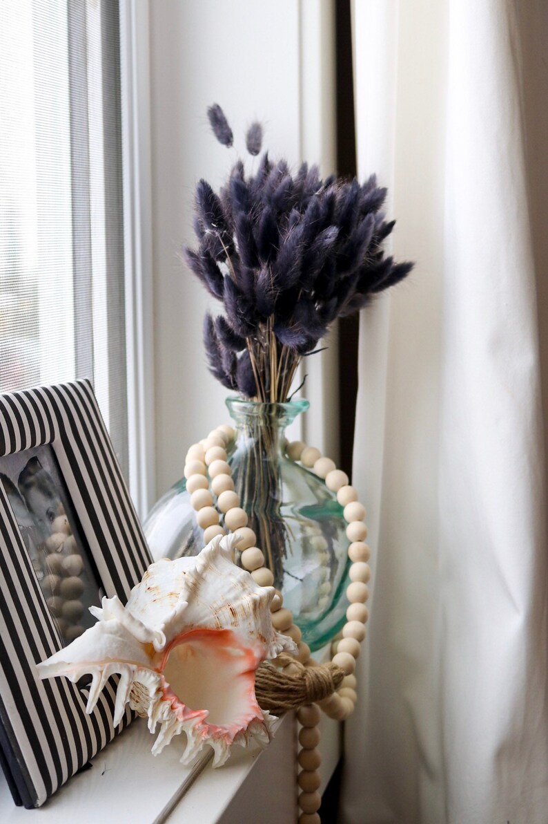 BUNNY TAILS Charcoal Black by Luxe B Pampas Grass Etsy