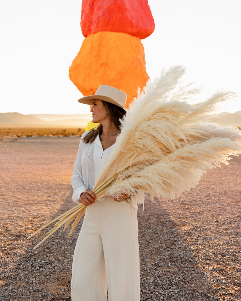 Pampas Grass Large 4 Feet Bleach White Dried Pampas by Luxe B Etsy