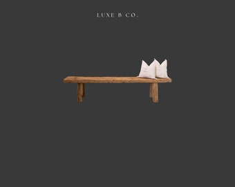 Beirut Elm Wood Bench X Grand