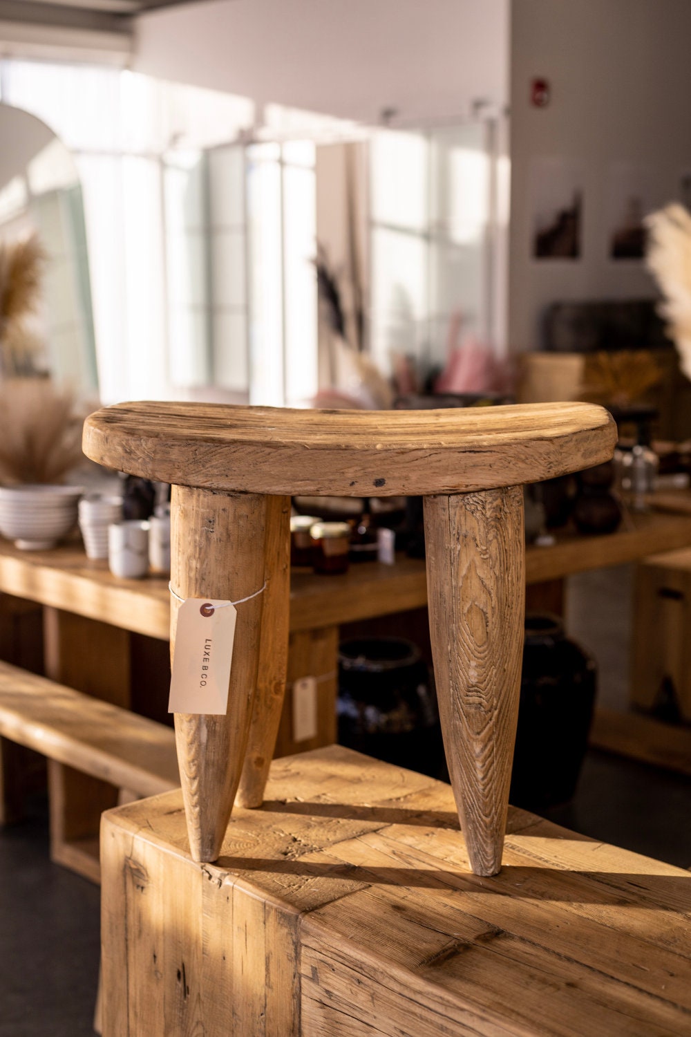 vintage Senufo bench stool table セヌフォ族 Vintage Senufo Long Stool Table | Design MIX Gallery