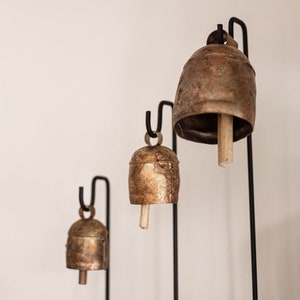 Supports de cloches vintage d'inspiration cuivre Supports de cloches en fer Luxe B Co image 6
