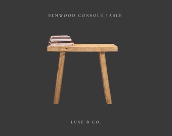Alter Elm Wood Console Table Petit