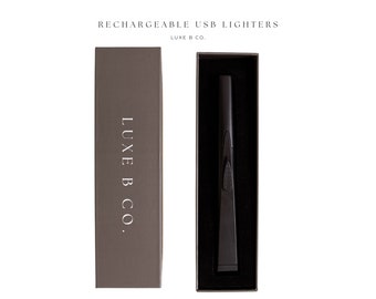 Luxe USB Arc Lighters Luxury Gift Black