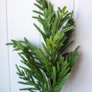 ENVEN 2-Pack 24" Artificial Norfolk Pine Trees - Realistic Faux Potted Greenery For Year-Round Decor