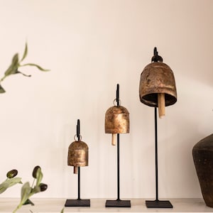 Supports de cloches vintage d'inspiration cuivre Supports de cloches en fer Luxe B Co image 5