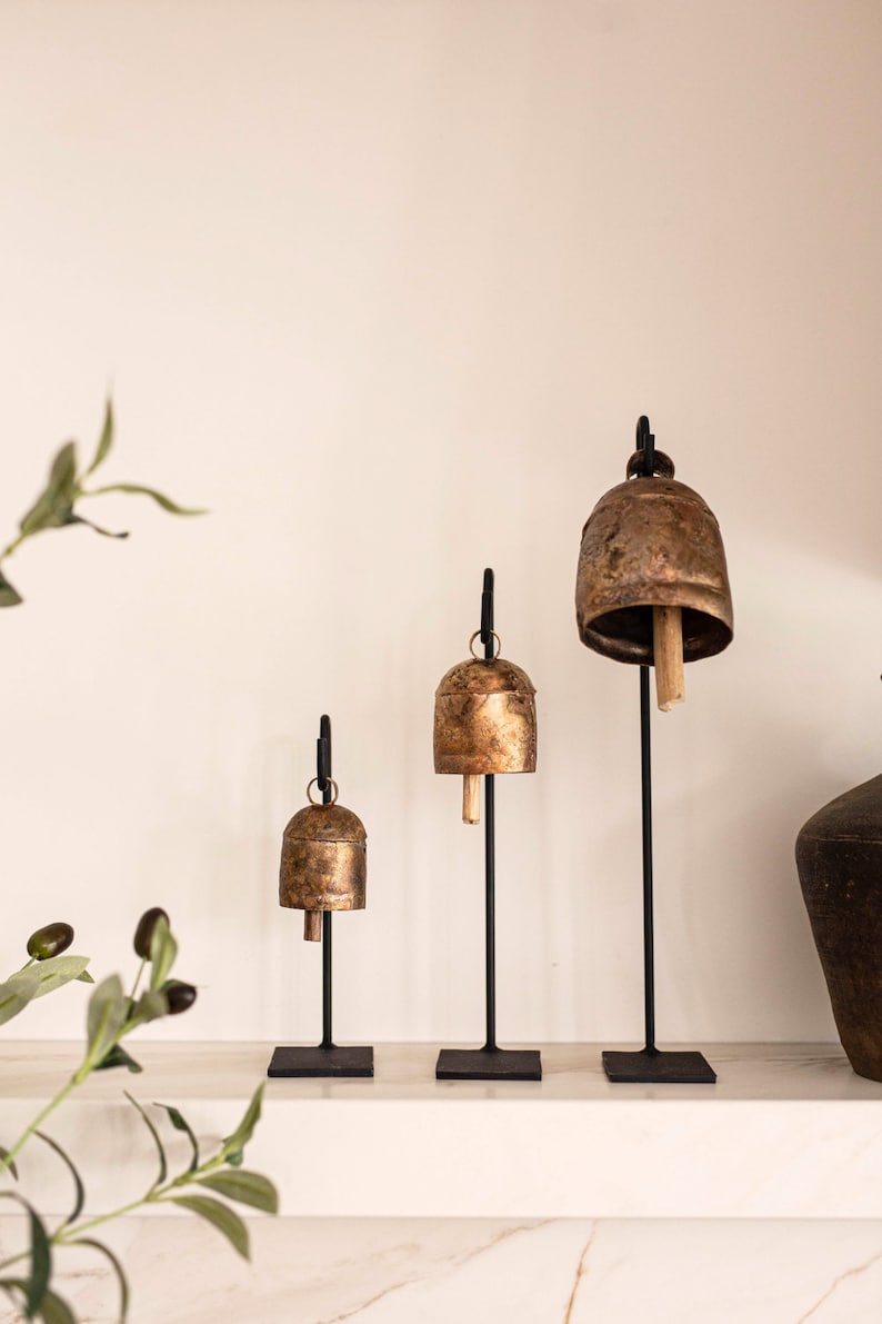 Bell Stands Vintage Inspired Copper Bells Iron Bells Stands Luxe B Co image 5