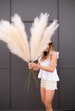 Pampas Grass  'Faux', Artificial By Luxe B Pampas Grass - Cream 