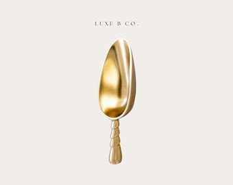 Gilded Aluminum Kitchen Ice Scoop