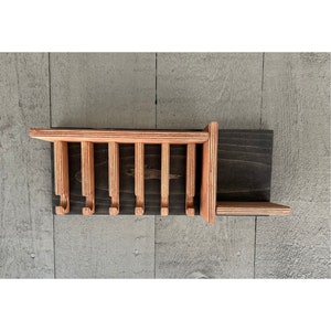 Handcrafted Wood Key Holder: Entryway Wall Organizer