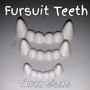 Fursuit Teeth: Three Sizes