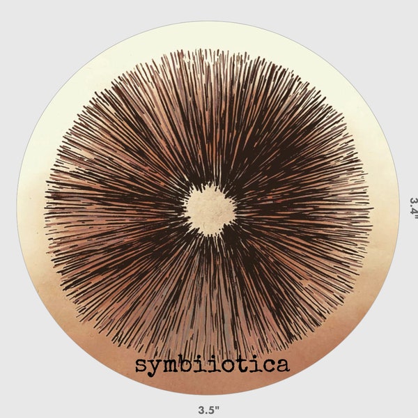 Spore Print Vinyl Sticker