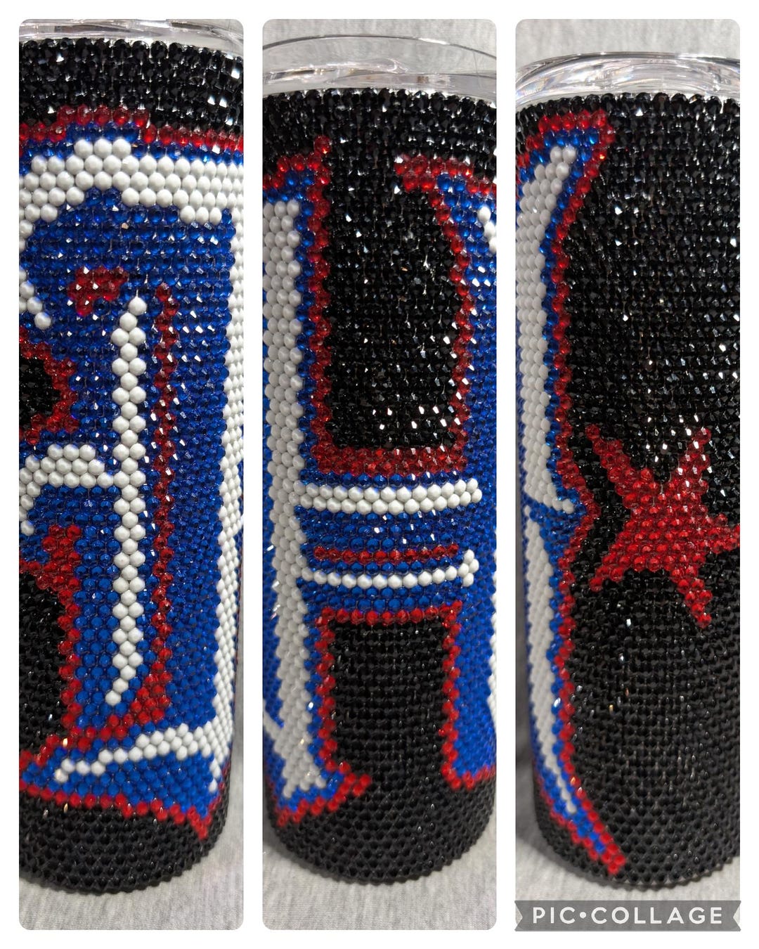 Houston Football Team (H) Rhinestone Skinny Tumbler - Etsy