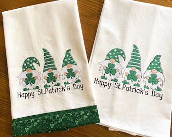 St Patricks Gnome Towel