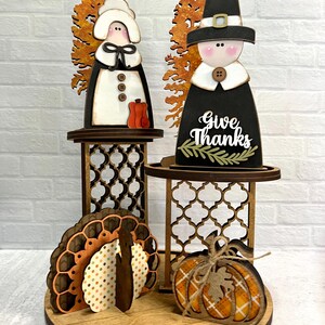 Primitive Pilgrim Boy and Girl Shelf Sitters – Hand Painted ...