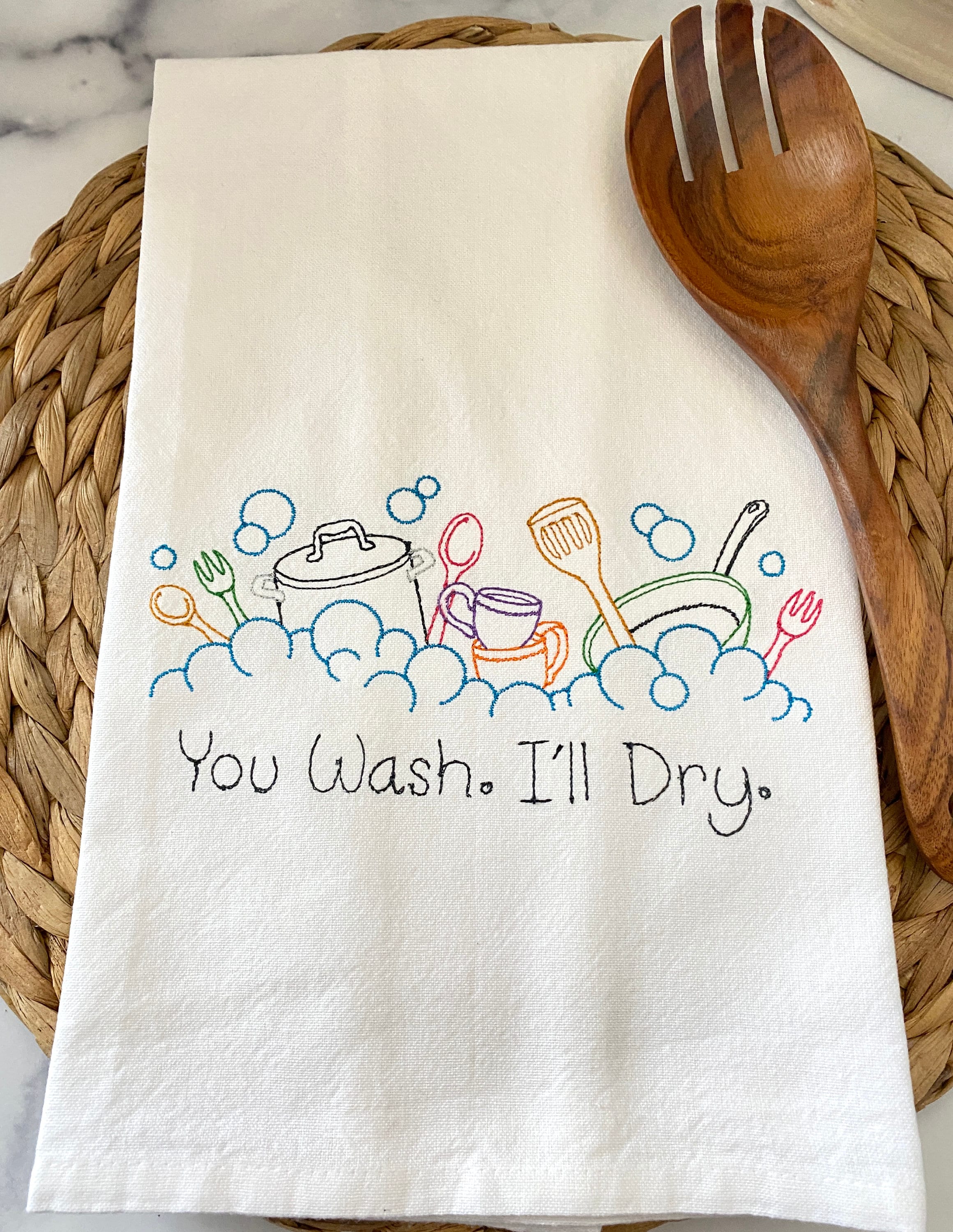 Cartoon Weather Embroidered Hand Towel Household Cute - Temu