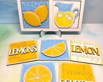 Lemons Collection Interchangeable Four Inch Squares