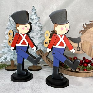 Toy Soldier Old Fashioned Christmas Decor Faux Wind up Marching