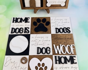 Interchangeable Four Inch Squares for Dog Lovers