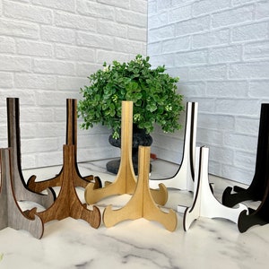 Mini easel stands, sign holder, tablet or iPad stand, 7 inch, 4 inch and 2 1/2 inch, 5 color options
