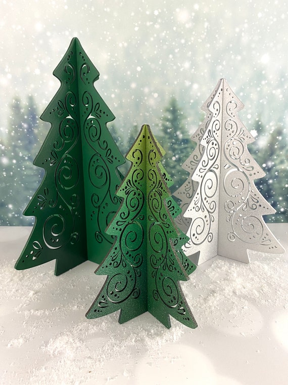 Mini Wooden Christmas Tree Ornaments Set of 25 For Sale – Church House  Woodworks