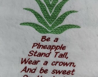 Machine Embroidery Digital Be a Pineapple 5x7 diseño