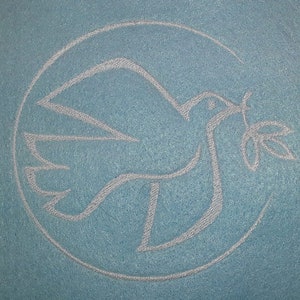 Borduurmachine Design Dove met olijftak