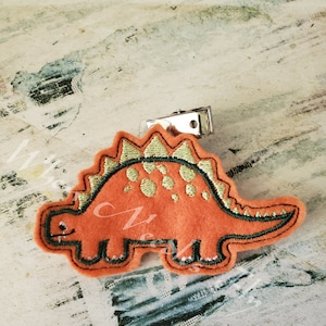 Machine Embroidery Applique Stegosaurus Dinosaur