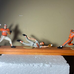 Baltimore Orioles Dynasty Palmer, Frank Brooks Robinson Starting Lineup Figure Custom Made Royal Oak Wood Plaque Display