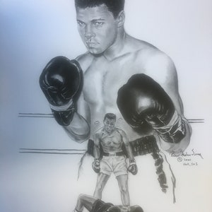 Muhammad Ali Lithograph Robert Simon Art