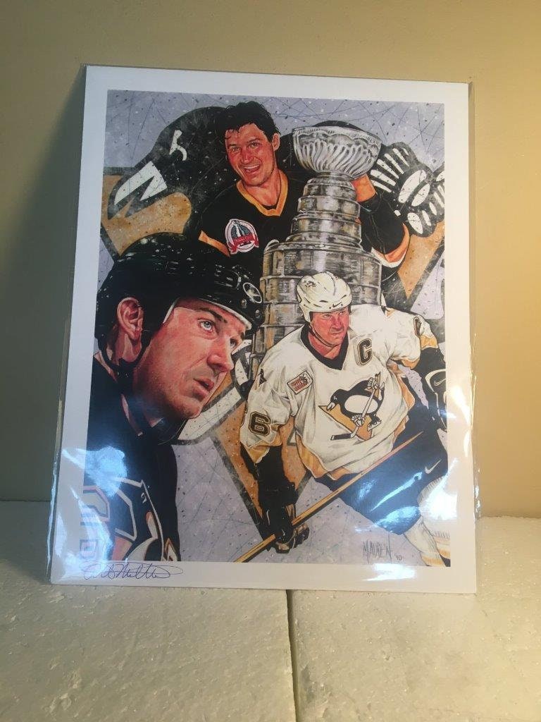 Mario Lemieux Original Artwork/print by Famous Sports Artist Paul ...